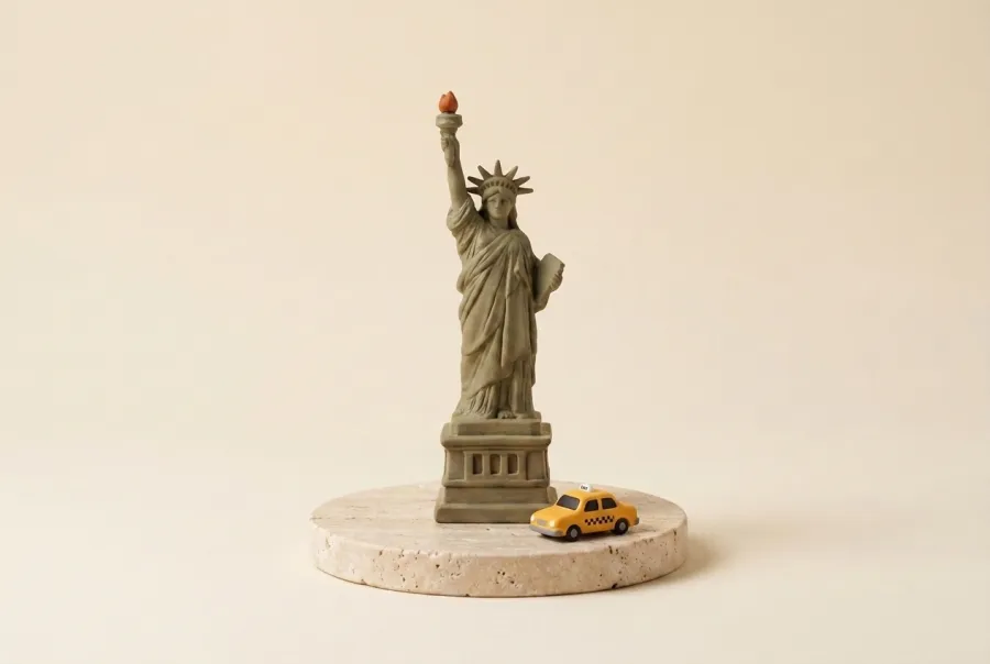 Clay miniature of the Statue of Liberty, for New York